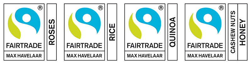 logo Max Havelaar - produits composés contenant un ingrédient issu du commerce équitable